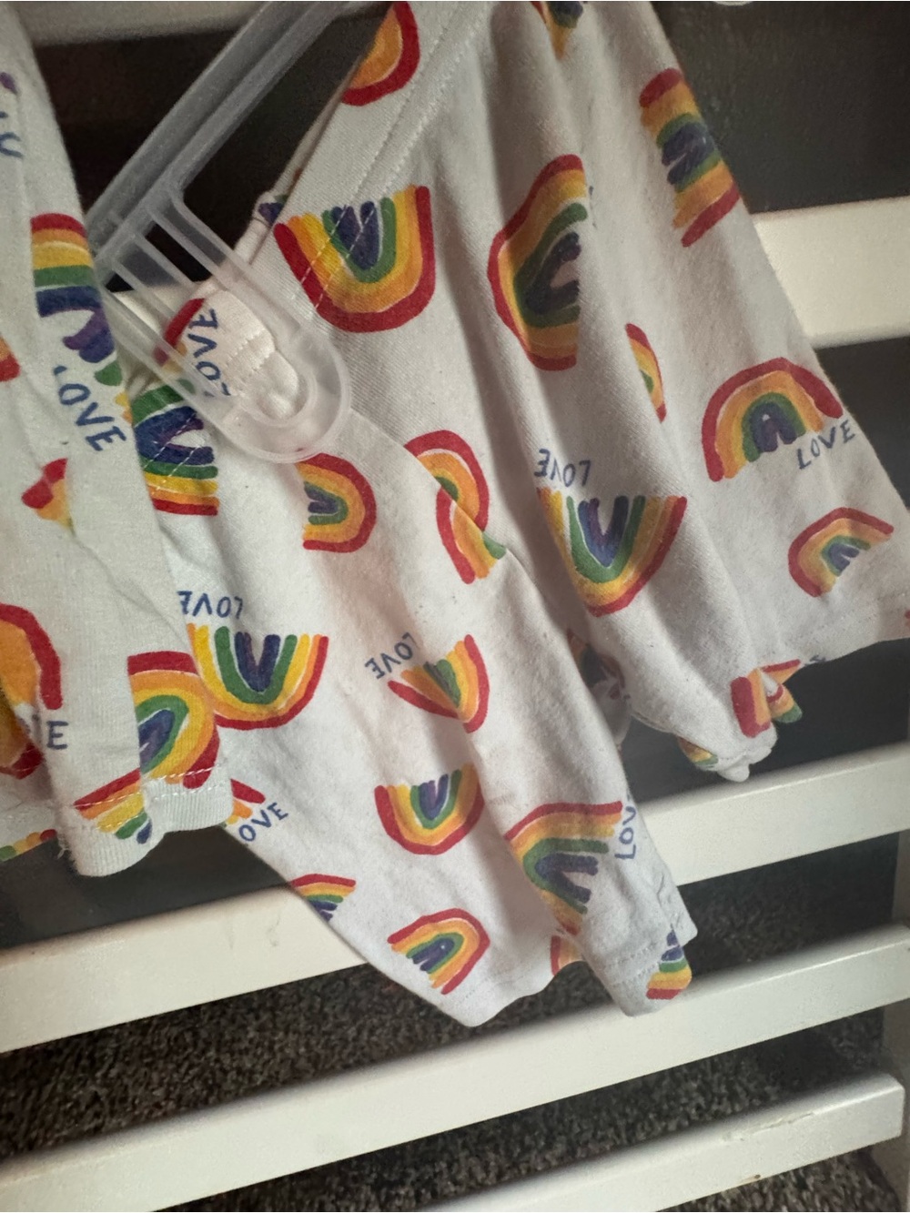Carter's White Toddler Tee with Rainbow Print - Picture 2 of 4
